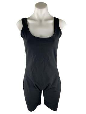 NEW CTU Women's Black Sleeveless Yoga Athletic Activewear Tank Jumpsuit Romper M